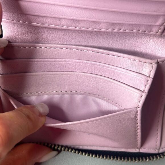 Auth Coach Billfold monogrammed wallet coin zip black small - Picture 13 of 13